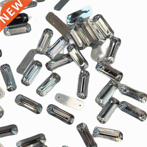 100Pcs 19*7mm Clear Rhinestones For Needlework Sew On