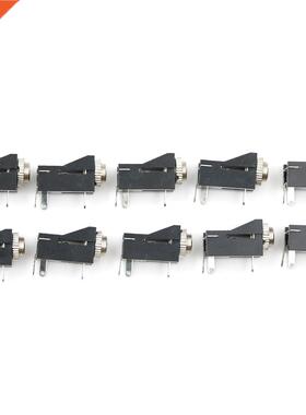 10Pcs PJ302M 3.5MM 1/8 Female Audio Connector 3 Pin DIP Head