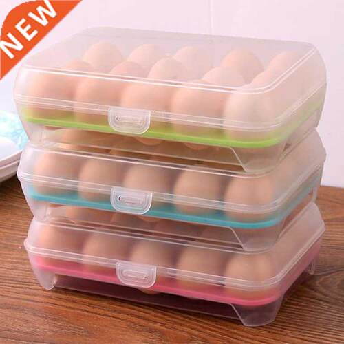 Storage Box 15 Grid Egg Storage Case Holder Box Fridge