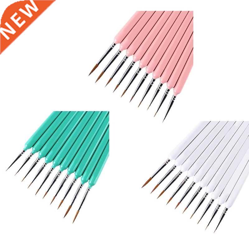 Painting Brushes Kit Set of 10 Pcs Miniature Brushes Acrylic