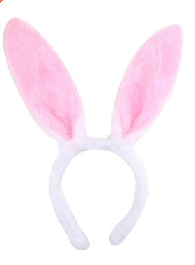 Girls Plush bunny Rabbit ear Hair bands Headwear Cute Headba