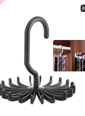 Tie Hanger Plastic Portable Tie Rack Closets Rotating Hook