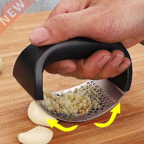 304 Stainless Steel Manual Garlic Press Curved Garlic