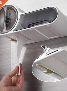 Waterproof Bathroom Organizer Shelf Shampoo Soap Roll Paper