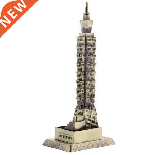 Vintage Taipei 101 Tower Building Sculpture Figurine Statue