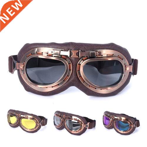 Gafas Retro para motocicleta, lentes clásicas para Ha