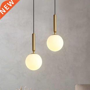 Modern Pendant Lamp Luxurious Gold Glass Ball Lampshade Hang