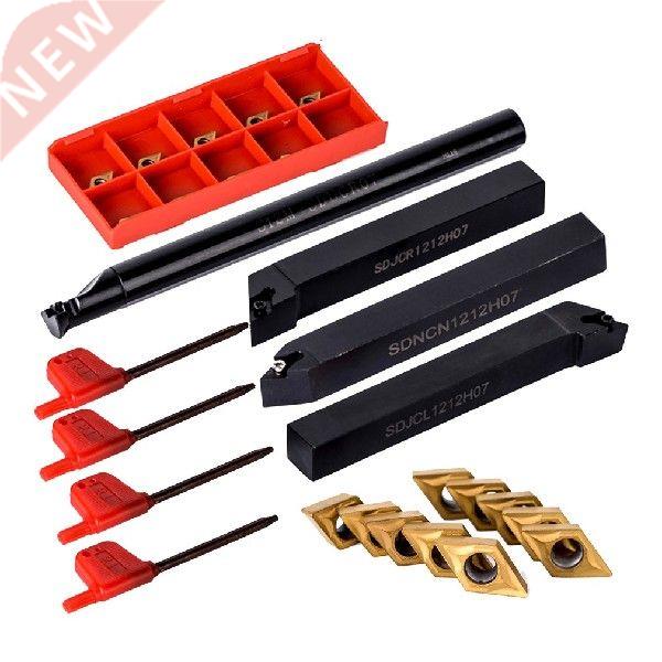 10pcs Carbide Insert Blades + 4pcs Lathe Turning Tool