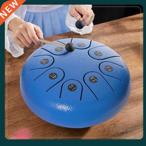 6 inch Steel Tongue Drum 8 Tune Notes Hand Pan Tank