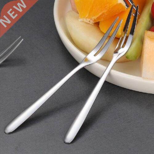 10pcs/lot Stainless Steel Fruit Forks For Restaurant