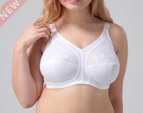 White bra bh soft full cup cotton bras for big bust women wi