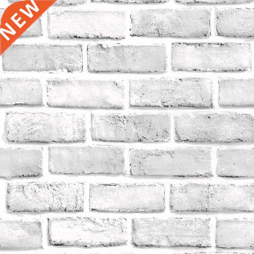 Creative white brick pattern Wallpaper Brick,Home Decor Wall