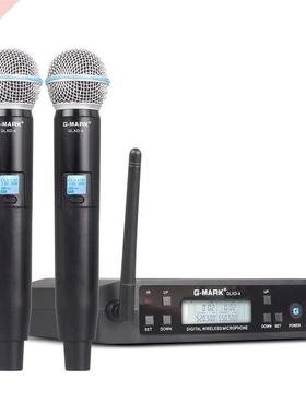Microphone Wireless G-MARK D4 Professional 2 Chls UHF