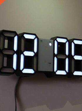 Wall Clock Watch Clock 3D Led Digital Modern Design Living