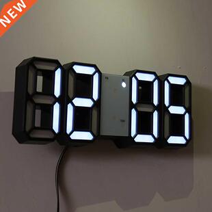 Wall Clock Watch Clock 3D Led Digital Modern Design Living