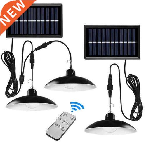 IP44 Double Head Solar Pendant Light Outdoor Indoor Solar