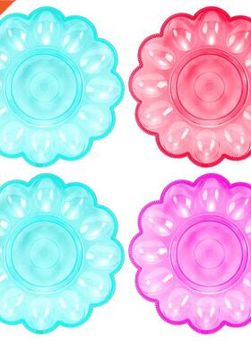 4pcs Premium 12 Grids Egg Holder Trays Creative Plastic Egg