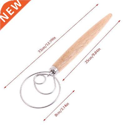 1PCS Stainless Steel Danish Dough Whisk Baking Pastry
