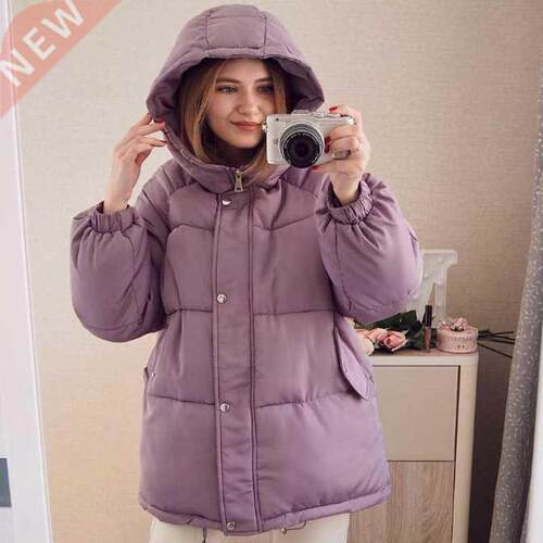 Autumn Winter 2021 New Womens Coats Blue Jackets Hooded Coat