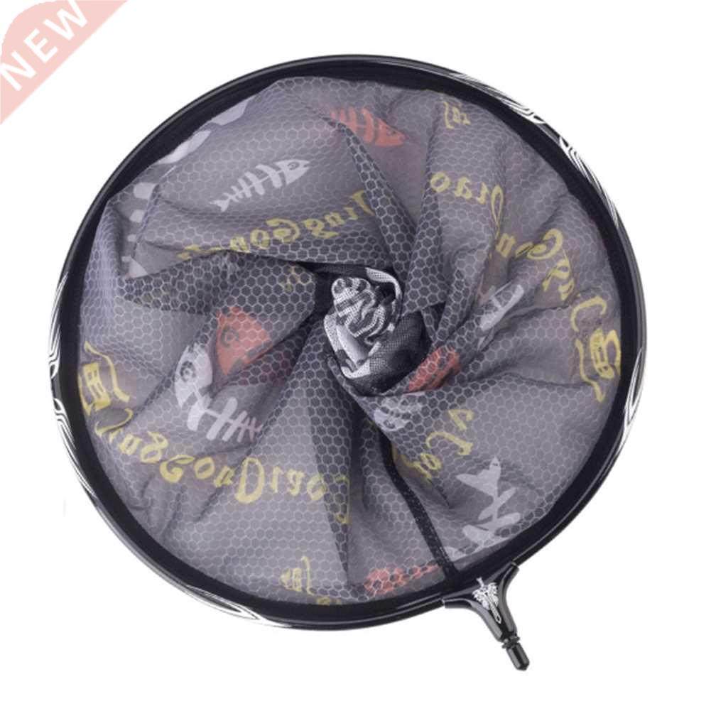 30/35/40cm Fishing Folding Net Titanium Alloy Head Round