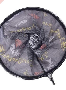 30/35/40cm Fishing Folding Net Titanium Alloy Head Round