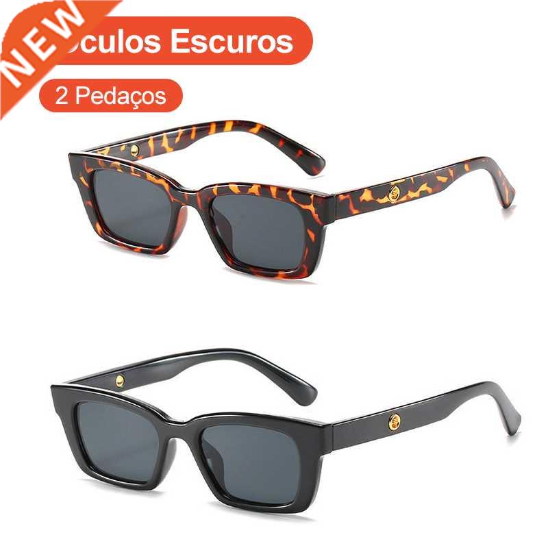 2 Pieces Sunglasses New Black Jennie Sunglasses Leopard glas