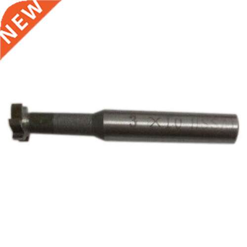 T-slot End Milling Cutter Hss 6 Teeth Flutes Router Bit, 10X