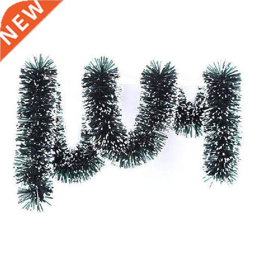 New 10 Pieces 6.6 Feet Christmas Tinsel Garland Snowy