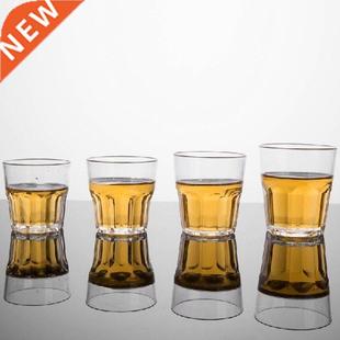 1pcs Transparent Plastic Beer Cup Beverage Tumblers