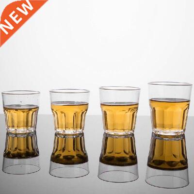 1pcs Transparent Plastic Beer Cup Beverage Tumblers