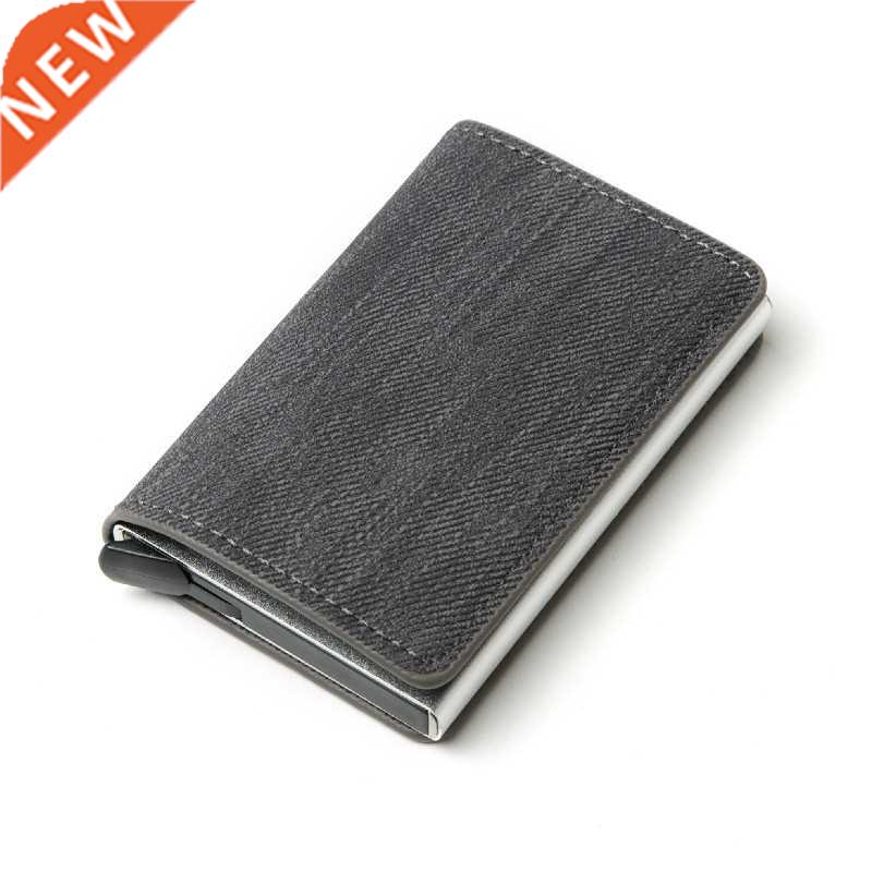 Business ID Credit Card Holder Men Women Coin Leather Wallet
