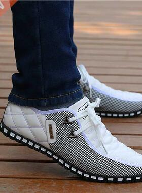 Men Leather Shoes Autumn Men's Casual Shoes Breathab