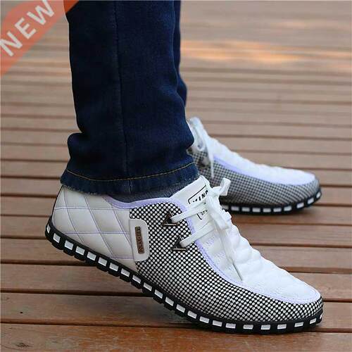 Men Leather Shoes Autumn Men's Casual Shoes Breathab