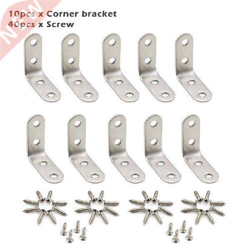 10pcs Corner Bracket Easy Install Durable Office Fixing