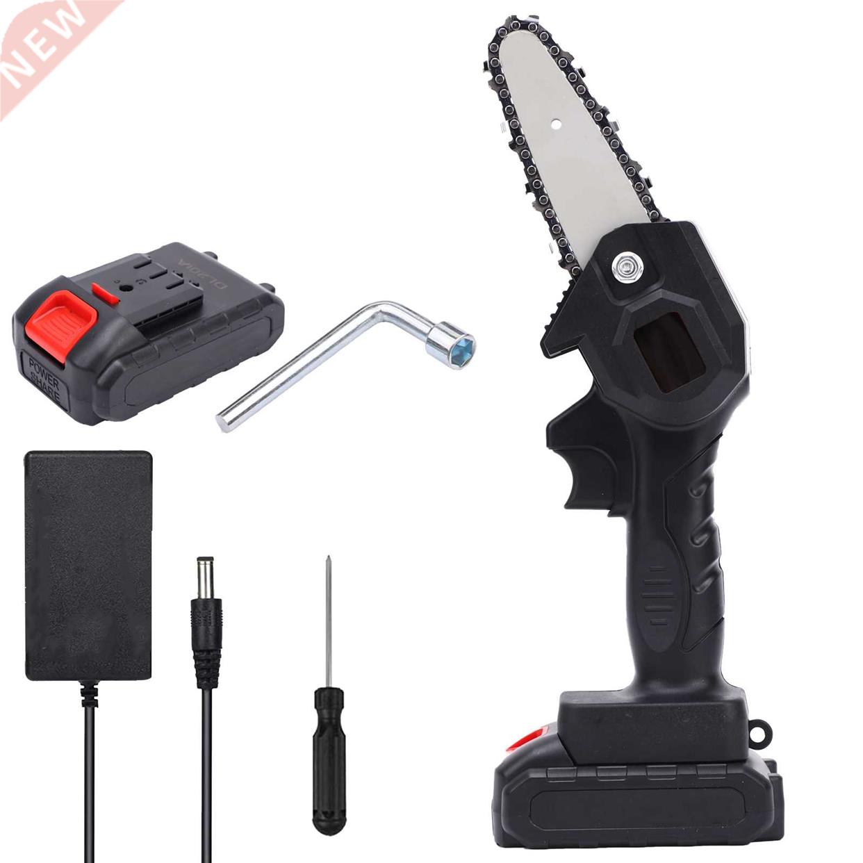 4-In Mini Chainsaw Cordless Pruning Saw 21V 2.0A