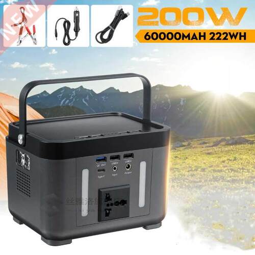 200W Lithium Battery 222Wh Solar Power Storage Generator Inv