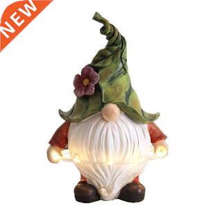 Resin Gnome Garden Figurine Faceless Beard Doll Playing