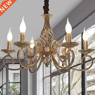 Ganeed Vintage Chandelier Antique ronze Hanging Light Farmh