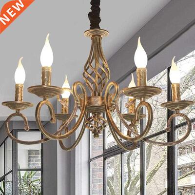 Ganeed Vintage Chandelier Antique ronze Hanging Light Farmh