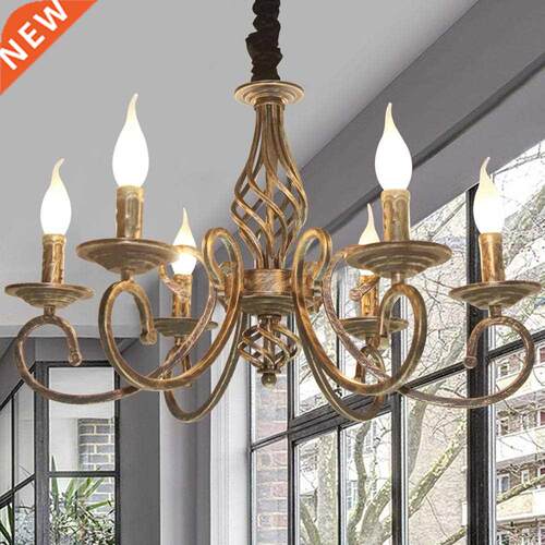 Ganeed Vintage Chandelier Antique ronze Hanging Light Farmh