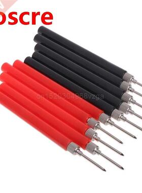 10pc Spring Test Probe Tip Insulated Hook Wire Connector Lea