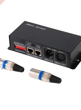 4CH DC12-24V RGBW DMX 512 Decoder LED Controller RGB LED DMX