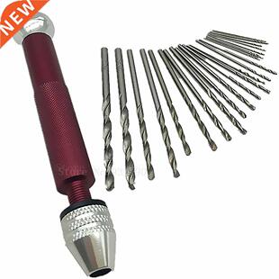 25pcs Twist Drill Bit + Mini Micro With Chuck Crafts Drillin