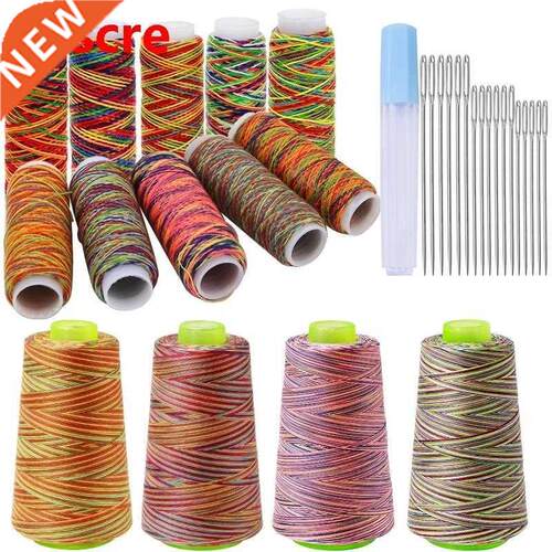Rainbow Color Sewing Thread Hand Quilting Embroidery Sewing