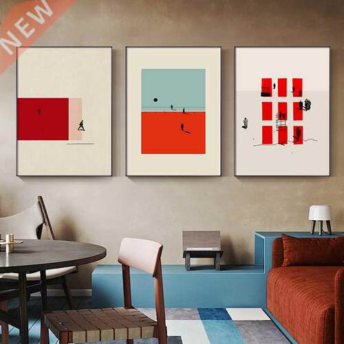 Nordic Figure Wall Art Painting Humorous Posture Prints Mod