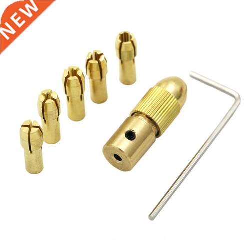 New 5pcs 0.5-3mm Small Electric Drill Bit Collet Micro Twist