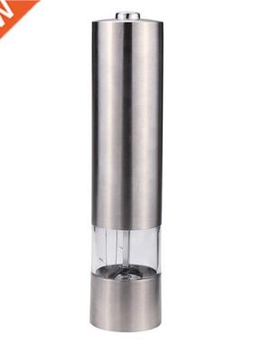 Electric Stainless Steel Salt Pepper Mill Spice Grinder Mull