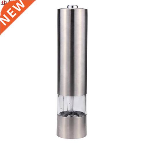 Electric Stainless Steel Salt Pepper Mill Spice Grinder Mull
