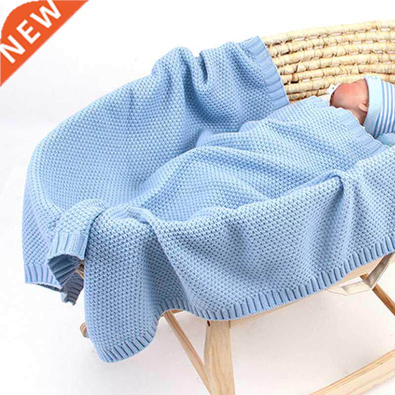 Stroller Blankets Baby Blanket Knitted Newborn Swaddle Wrap