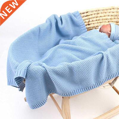 Stroller Blankets Baby Blanket Knitted Newborn Swaddle Wrap